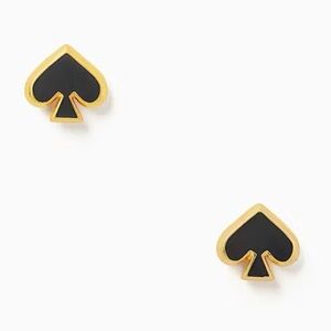 Kate Spade Everyday Spade Black Enamel Studs